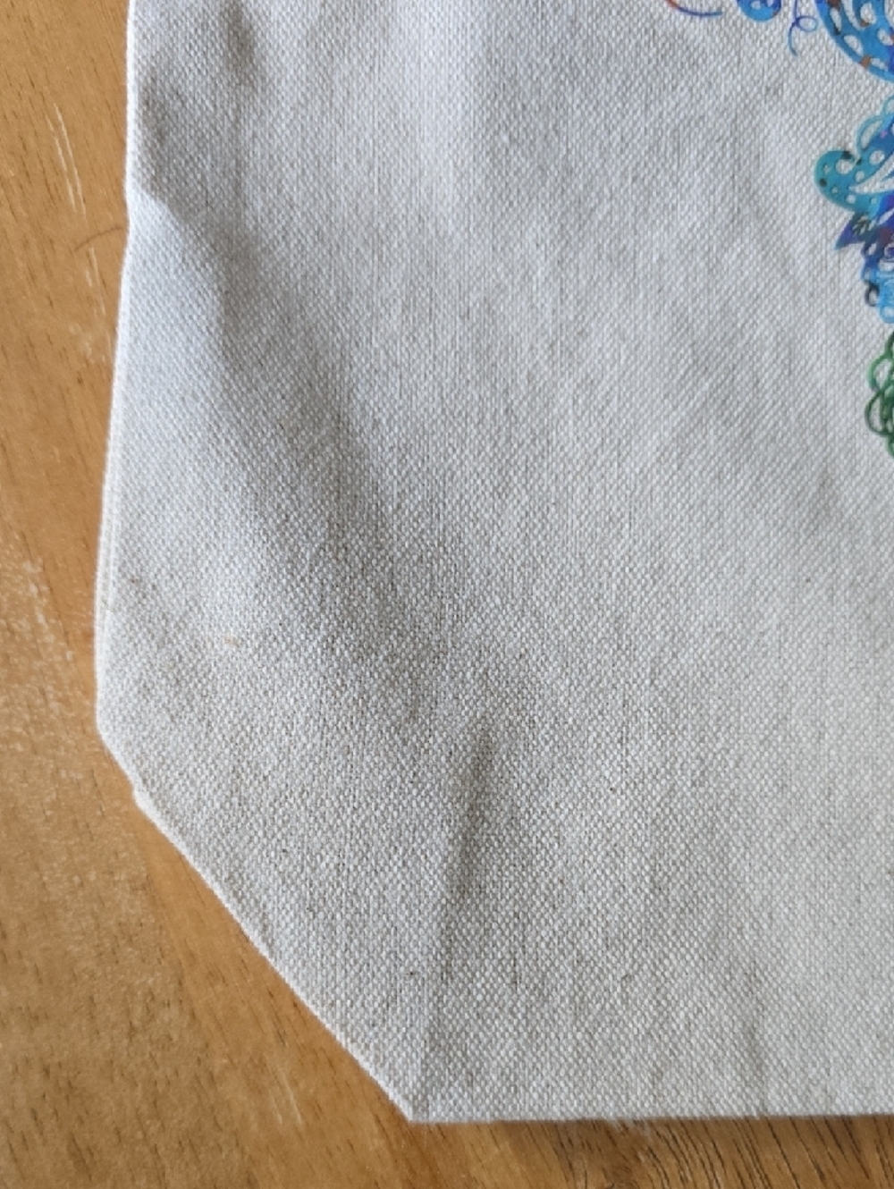 Hand Crafted | Canvas | Tote with Colorful Butterfly Design - Picture 8 of 8